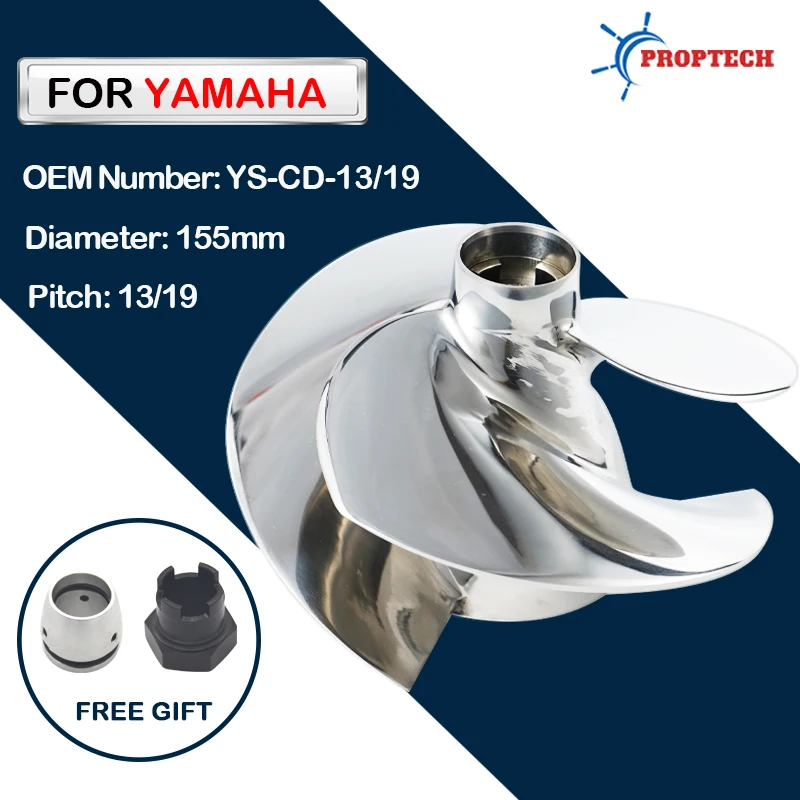YS-CD-13/19 Jet Ski Impeller For Yamaha FY1800/FB1800 Wave Runner FX Cruiser VX CRUISER HO FZR /FZS/FZS SVHO 155mm 3 Blades