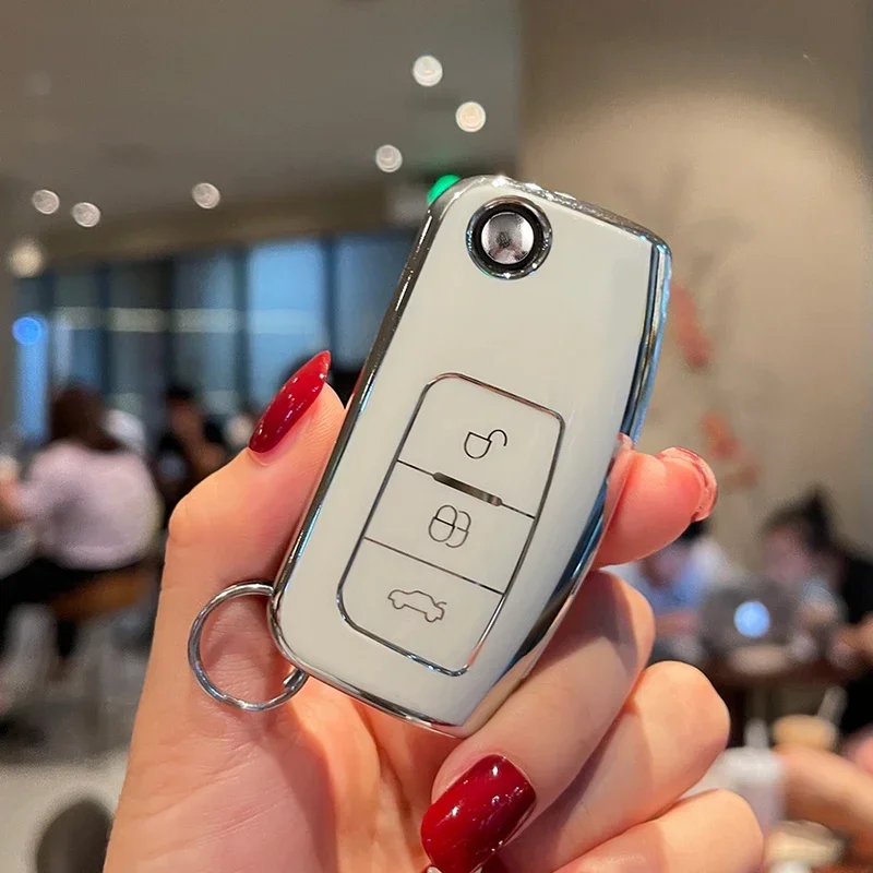 Key Case Key Case Cover Car Key Shell TPU Car Key Case Cover for Ford Fiesta Focus Ecosport etc.