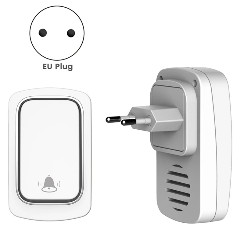 AB09-Self Powered Wireless Doorbell No Battery Waterproof Door Bell Chime Ring Elderly Caller Home Security Doorbell