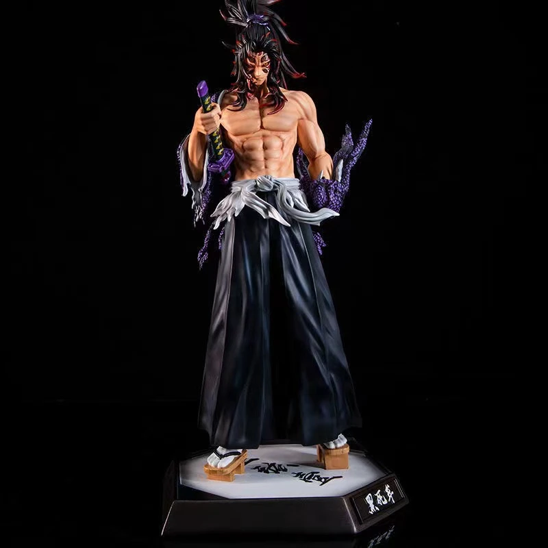 29cm demônio slayer gk batalha ver figura de ação kokushibou yoriichi  tsugikuni michikatsu estatuetas com luz kimetsu nenhum brinquedo yaiba -  AliExpress