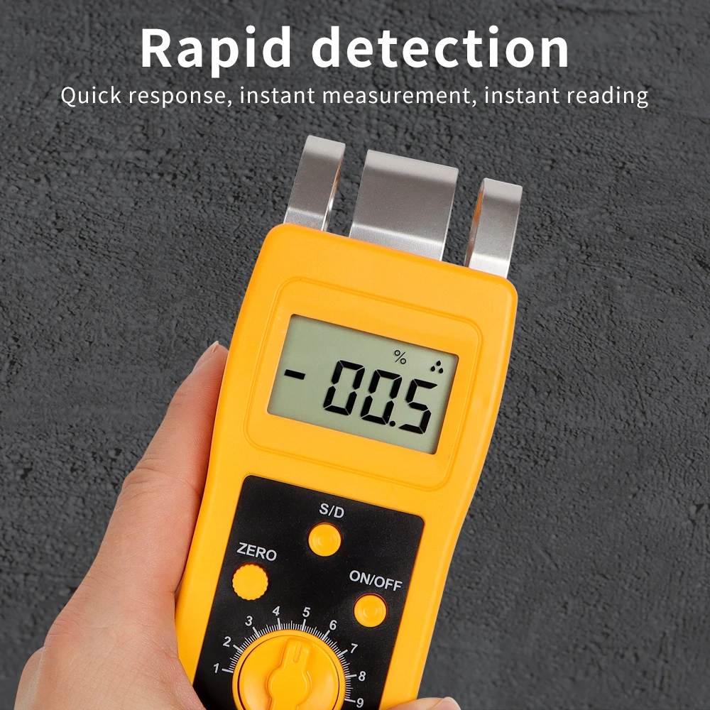 Digital Carton Concrete Paper Wood Meat Moisture Tester
