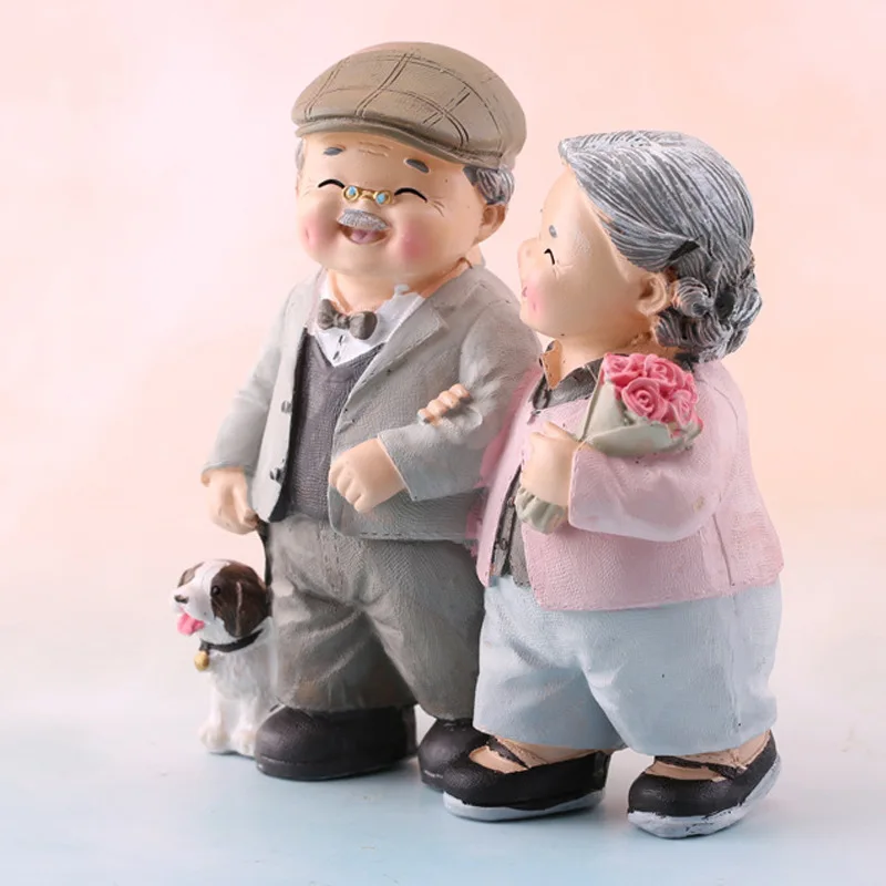 

Walking Elderly, Cake Decoration, Resin Decoration, Festival Cartoon Toy Decoration, Happy Times with You, Decoration