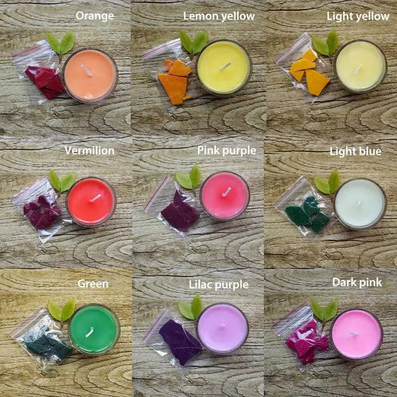 24 Dye Colors Of Wax Candle Wax Dye Candle Chips Flakes DIY Soy Making Kit Supplies candle dyes pigment,soy candle wax pigment,candle dyes kit