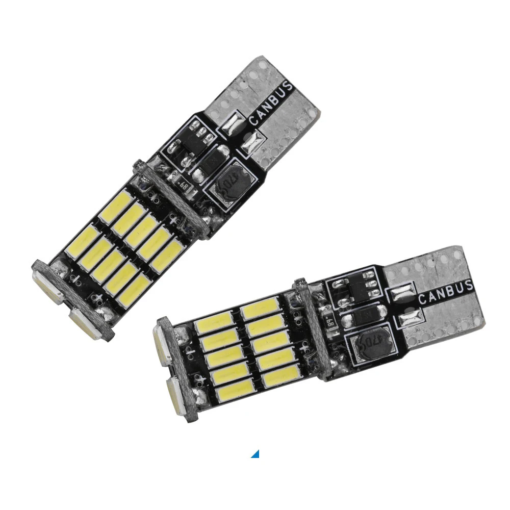 신호 램프 LED 캔버스 전구 4014, 26SMD 계기 조명, 백색 12V 7000K LED 후진 조명, 1200Lm T10 W5W