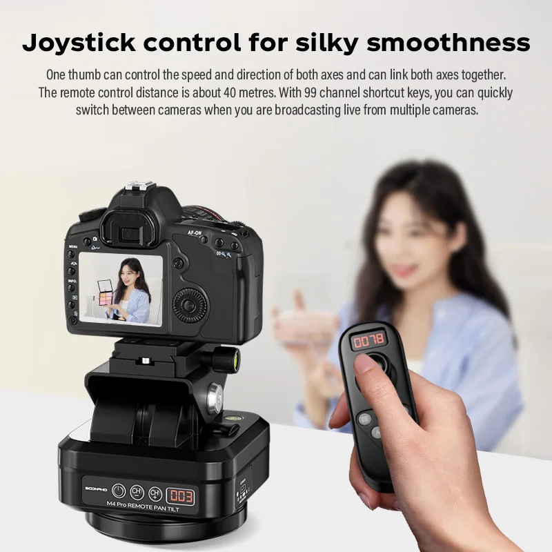 camera panoramic head SOONPHO M4PRO automatic motorized rotating panoramic head for DSLR camera pan video shooting