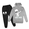 Fashion Dj Marshmellow Children's New Kids Spring Autumn 2Pcs Hoodie Sweaters+Pants Sets 3-13Y Boys And Girls Tracksuit Clothes