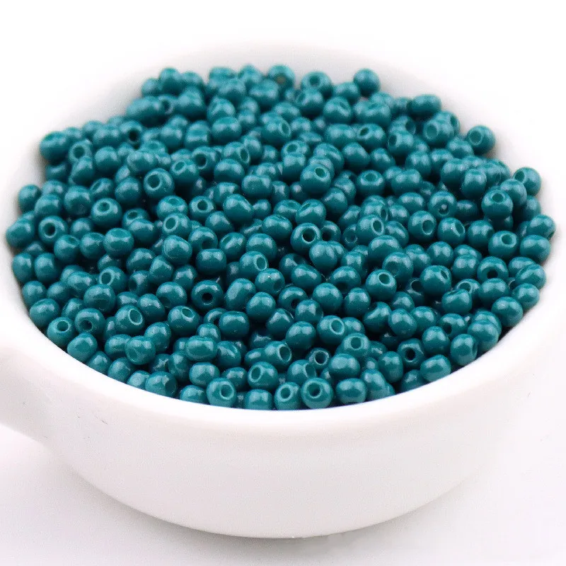 High-Quality Wear-Resistant Solid Color Glass Rice Beads