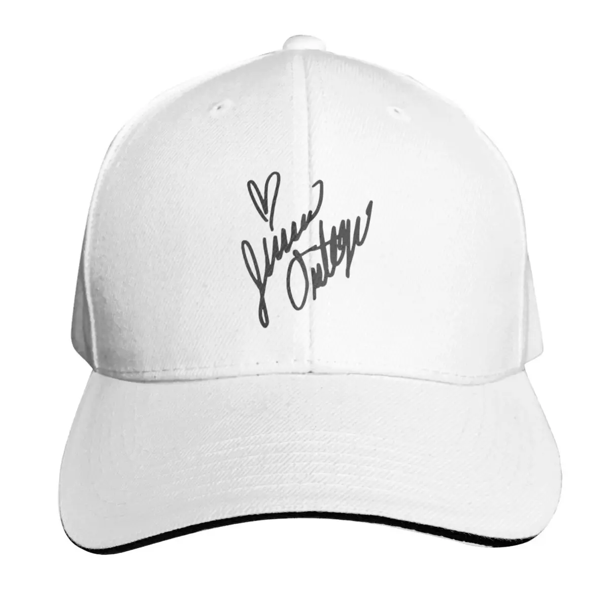 Jenna Ortega Autograph (preto) Boné de beisebol Chapéus engraçados Chapéu de bola selvagem Bonés fofos masculinos e femininos