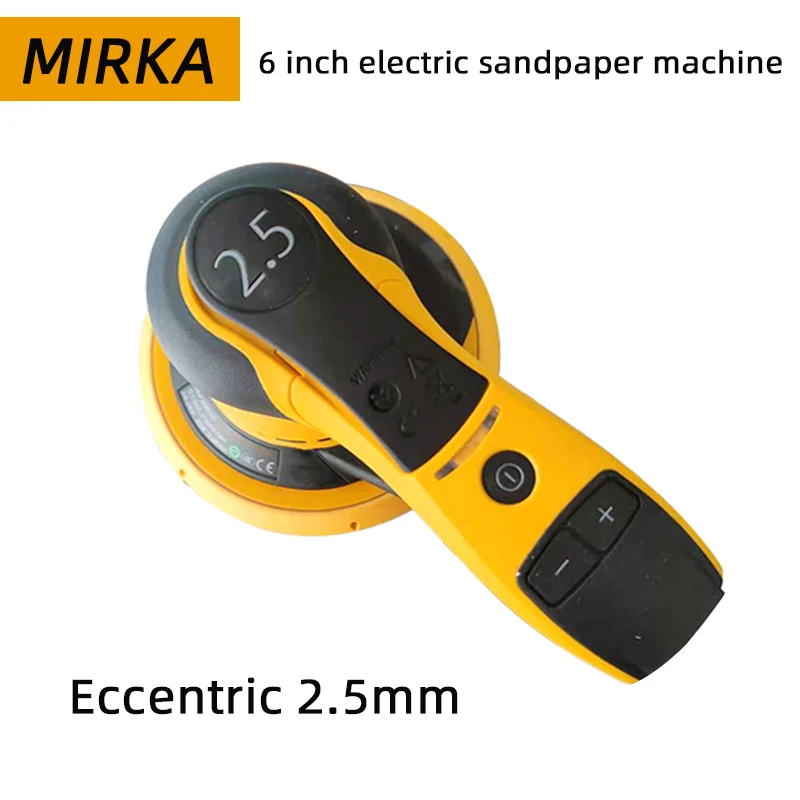 Mirka 6 palec elektrický suchý broušení lokomotiva líčit leštění a broušení centrální prach sbírka 150mm výstředník 2.5mm