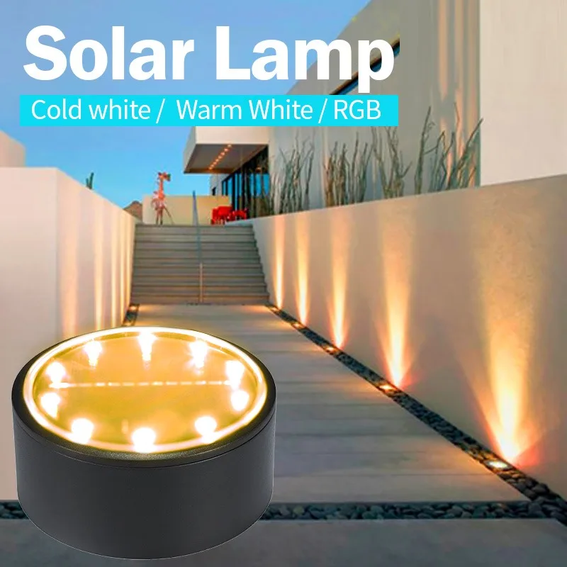 IP65 Solar Lights RGB Lawn Lights Outdoor Landscape Lighting Waterproof No Cord Garden Path Home Outdoor Decorative Lights Lawn