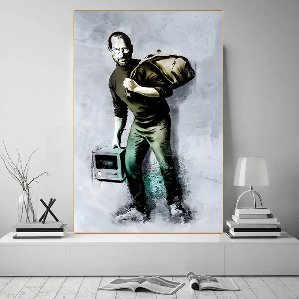 Urban Graffiti Abstract Art Canvas - Girl With Balloon Wall Decor