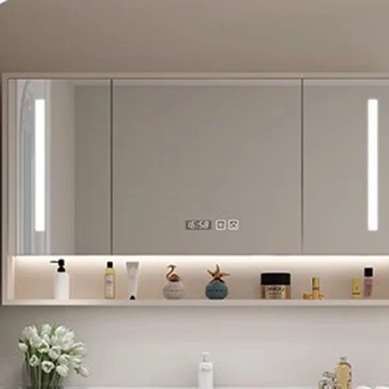 Designs French Luxury Bathroom Cabinet Vertical Makeup Storage Organizer Wall Sink Decoration Badkamer Meubel Bathroom Cabinet