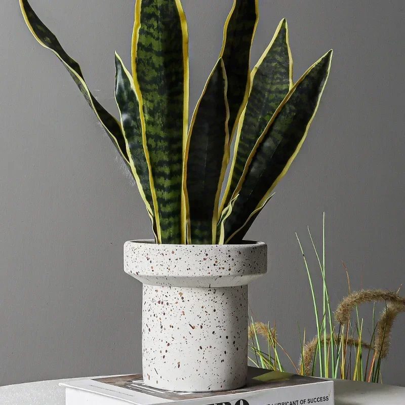 Creative cement flower pot Nordic simple trend green plants succulent pot vase home room decoration ins home decoration, flower pot,flower vase,plant pot