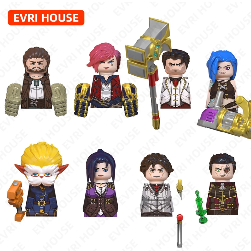 Hot Game Mini Action Figures Anime Movies Bricks Assembly Building Blocks Toys for Children