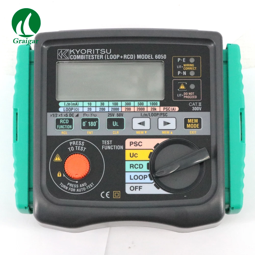 

Kyoritsu 6050 Combitester (Loop + RCD) 2 in 1 Loop Tester RCD Tester