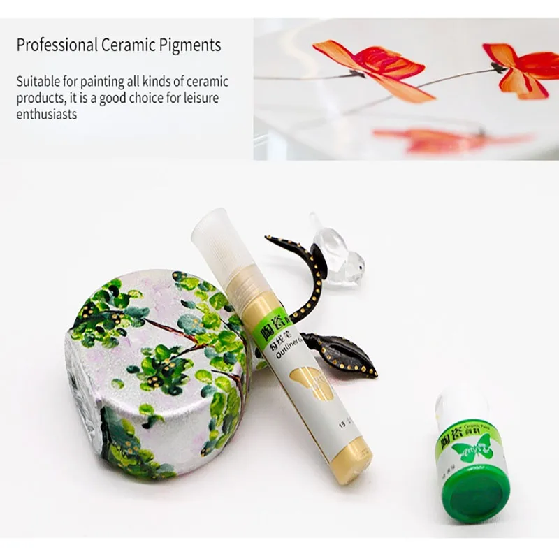 Ceramic Acrylic Paint DIY Hand Painted Porcelain Cups
