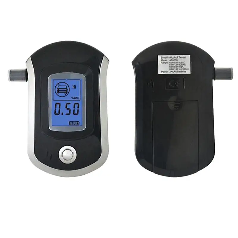 

Portable Alcohol Breathalyzer LCD Display Breath Alcohol Tester Drunk Driving Test Backlight Display Automobile Electronics
