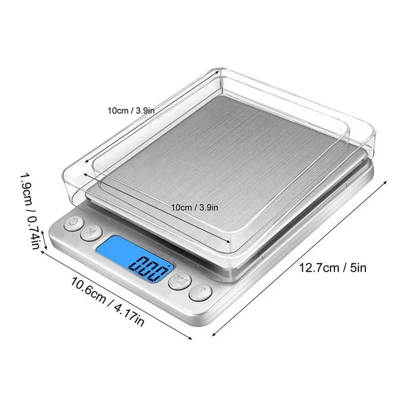 Digital Kitchen Scale, 500g/ 0.01g Small Jewelry Scale, Food