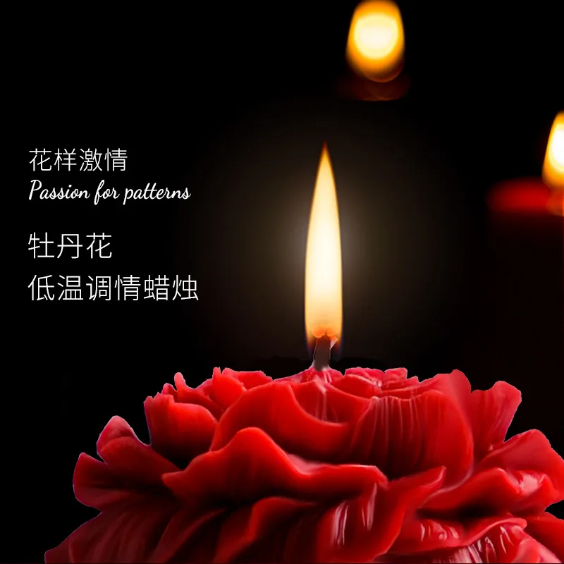 Rose Low Temperature Candle Props For Couple Foreplay Training Erotic Game Tool Massage