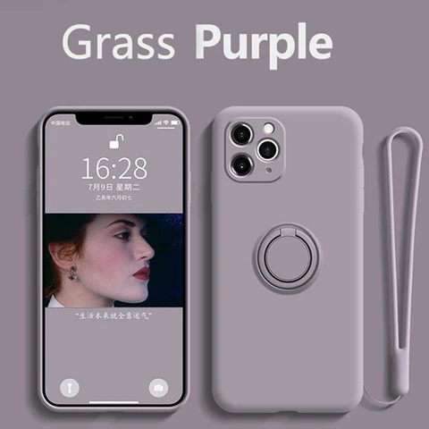 Car Magnetic Holder Soft TPU Silicone Case For iPhone 13 12 11 Pro Max 6 S 8 7 Plus X XS XR XS SE Coques Fundas Shell