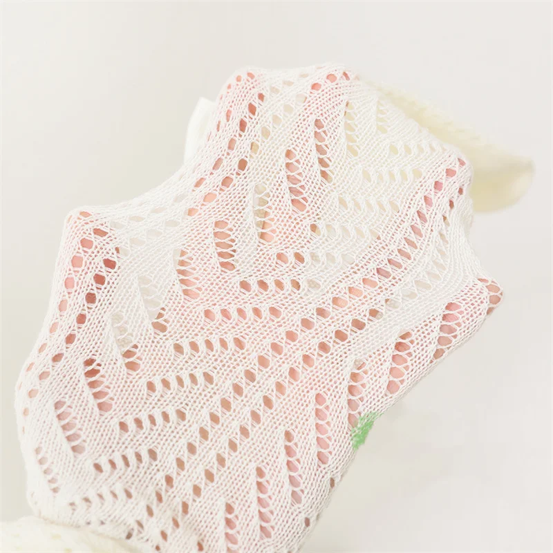 Girls Pantyhose 0-36Month Summer Baby Tights For Girls Lace Mesh Thin Toddler Girls Tight Fashion Bow Cotton Princess Pantyhose knit tights