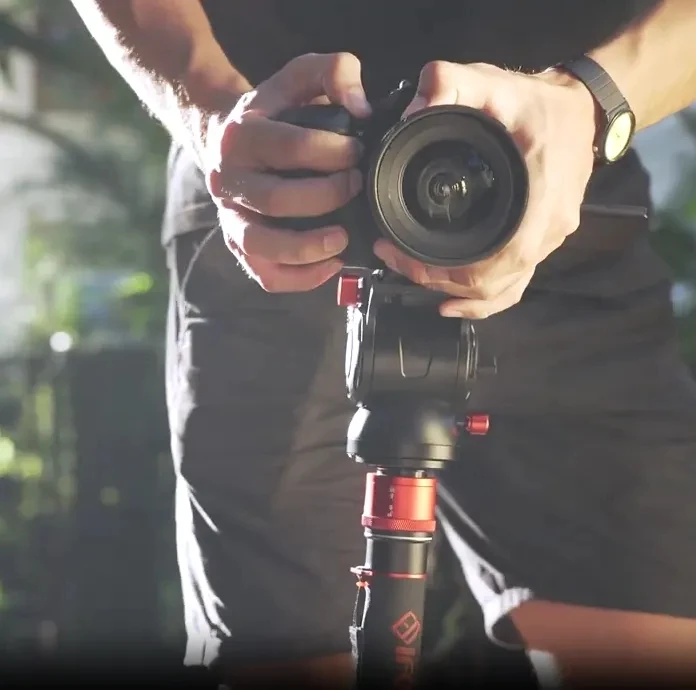 IFootage 코브라 III CB3 C180F-P 탄소 섬유 모노포드, 페달 릴리스 미니 삼각대 베이스, 프로 사진 카메라 SLR 카메라용