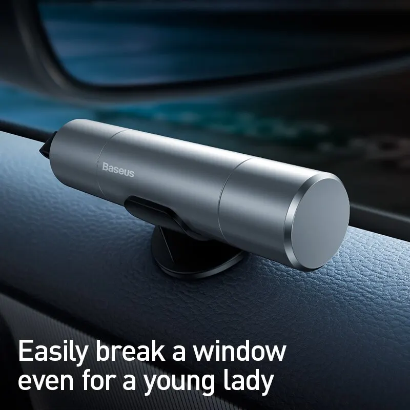 Baseus Car Safety Hammer Window Breaker for Emergency Escape