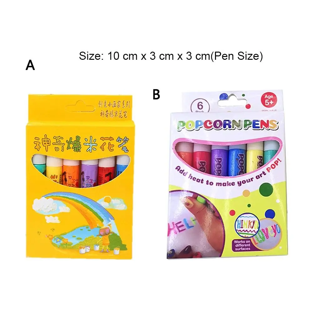 수공예 제작 확장 효과 DIY 페인팅 도구, 3D 인쇄 버블 펜, 매직 팝콘 펜, 마크 펜 인쇄 펜