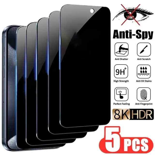 Privacy Glass For Samsung A56 5G S25 Ultra S24 FE A55 A36 A16 A26 A15 A35 A34 A54 A05 A05s A06 S23 Plus S22 S21 Screen Protector 1