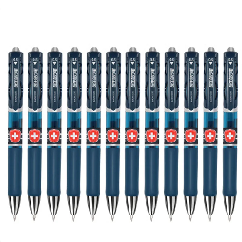 4pcs 0.5mm Doctor Gel Prescription Pen Refill Large Capacity Blue Black Ink Pen Writing Stationery Office School Supplies 5
