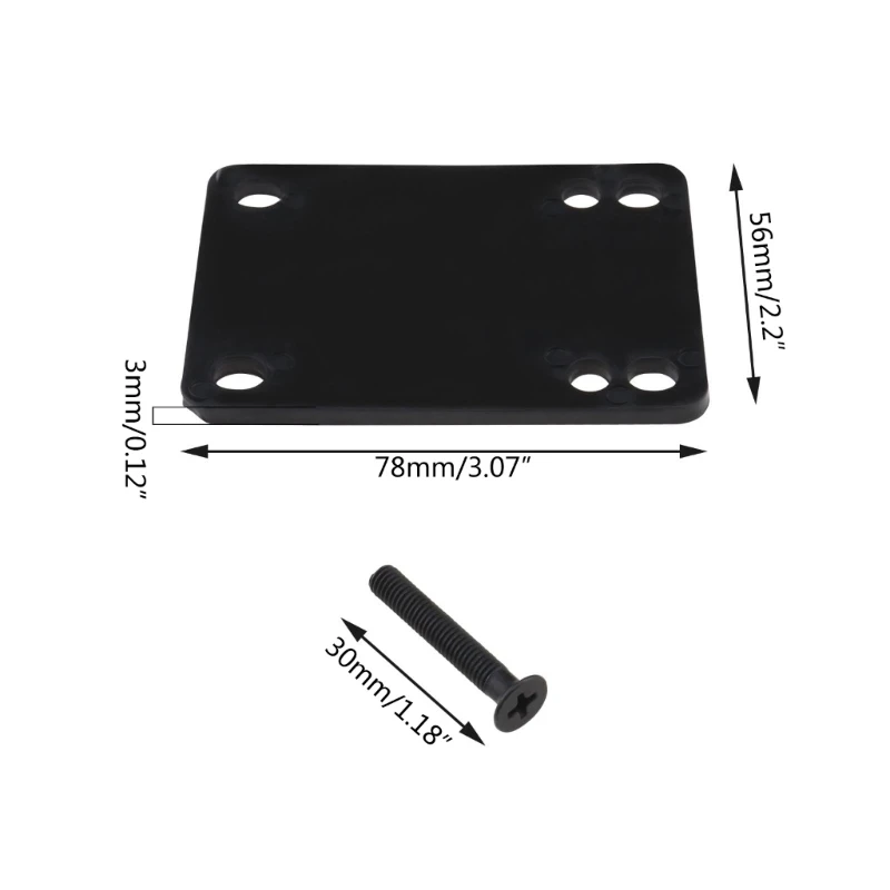 2pcs Skateboard Risers Pad Longboards Rise Pad for Skateboard Maintenance