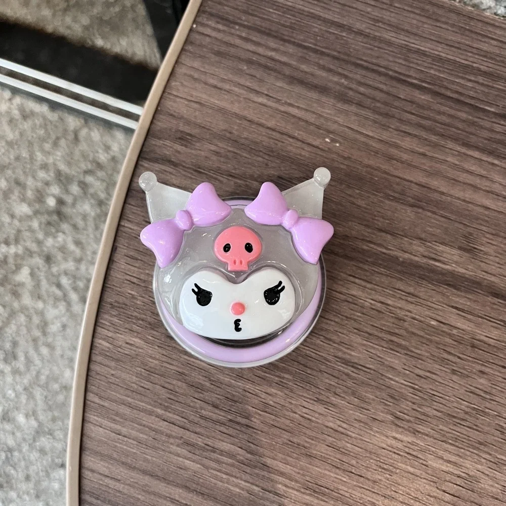 Support de téléphone magnétique lumineux Sanrio Kuromi Melody Pochacco pour Magsafe, support de charge sans fil pliable pour iPhone