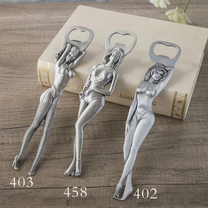 

Nude Zinc Alloy Beer Bottle Opener Creative Metal Beauty Women Bottle Opener Kitchen Bar Tools Accessories Gift for Boyfriend