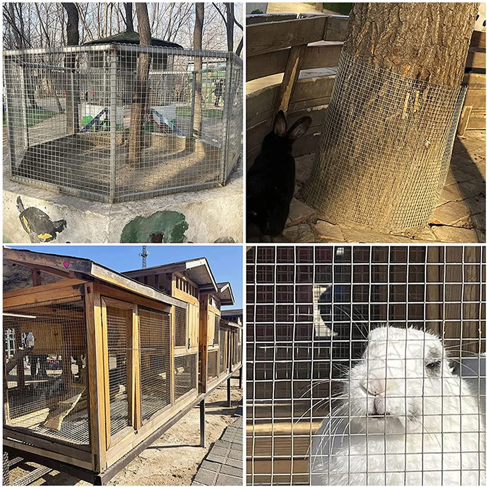25 m x 1 m verzinkter Drahtgeflechtzaun, 25 mm Maschenweite, 0,9 mm Dicke, rostfreier Kaninchen-Hühnerdraht für Hochbeet-Garten – Detail 7