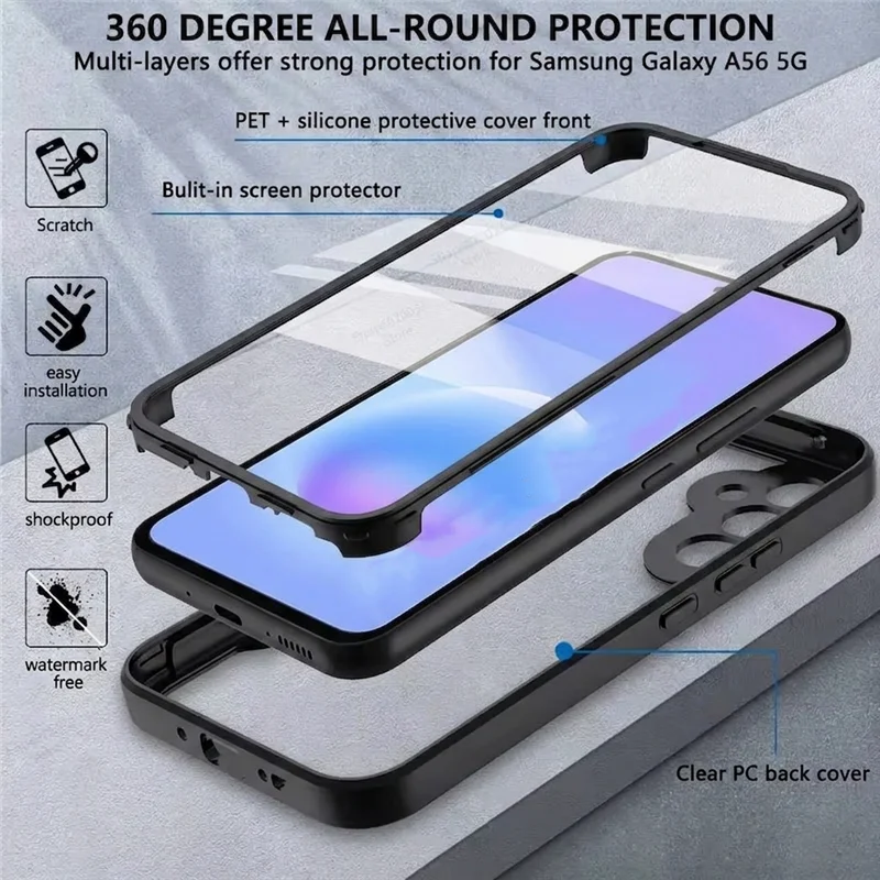 360° Full Cover Shockproof Case with Screen Protector