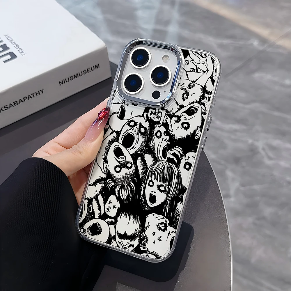 New comics Junji Ito horror Hot Anime Phone Case For iPhone 17 16e 16 15 14 13 12 11mini Pro Max X XR XSMAX Air Plus Soft Cover