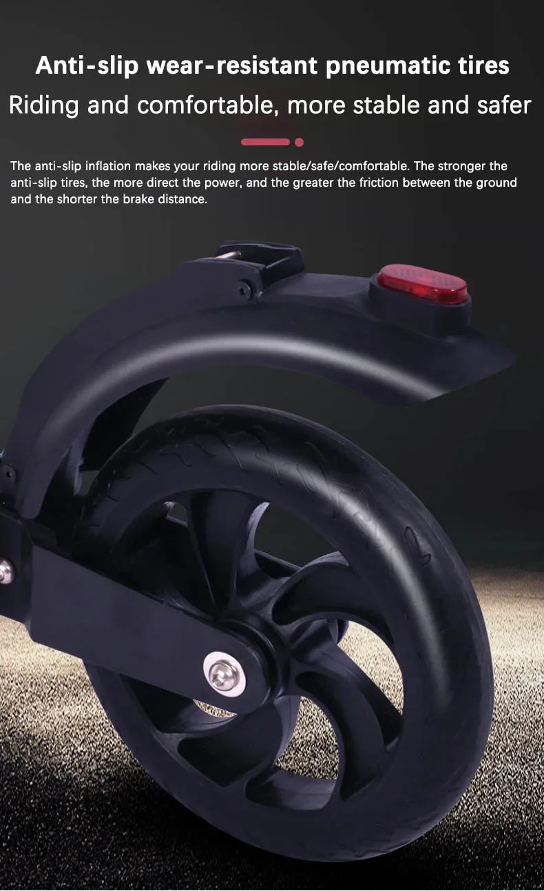 Electric Scooter 350W Motor 30km/h Adult APP Smart Scooter 8 inch 36V7.8AH Shock-absorbing Anti-skid Folding Electric
