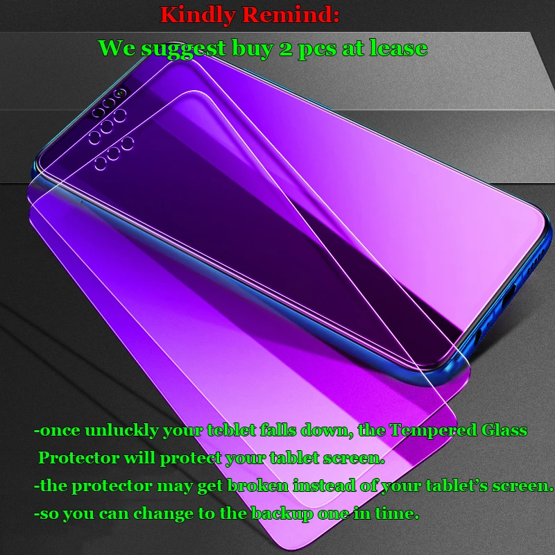 Anti-Blue Light Eye Care Tempered Glass Screen Protector - 9H 2.5D Premium Film