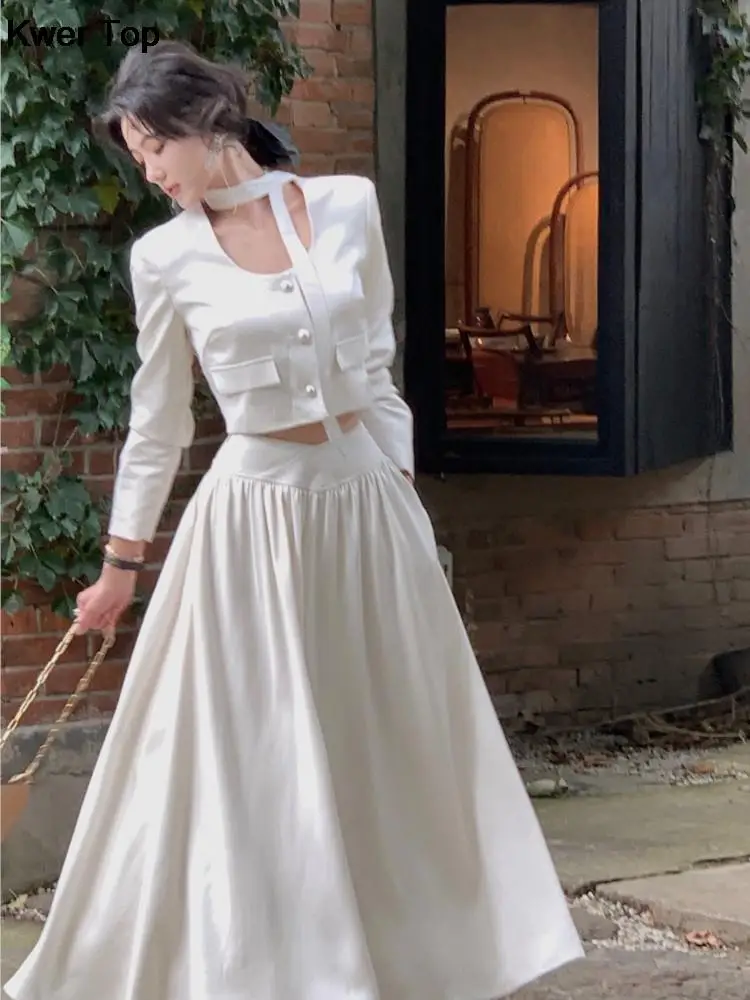★BAU by Bride And You★[SET] KATE blazer + ONYX skirt★2色 Allegra K 2 Piece Suit Skirt Set for Women's Notched Collar