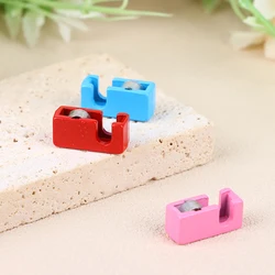 1/12 Dollhouse Mini Tape Cutter Tape Dispenser Model For Dolls House Office School Stationery Decor Kids Pretend Play Toys