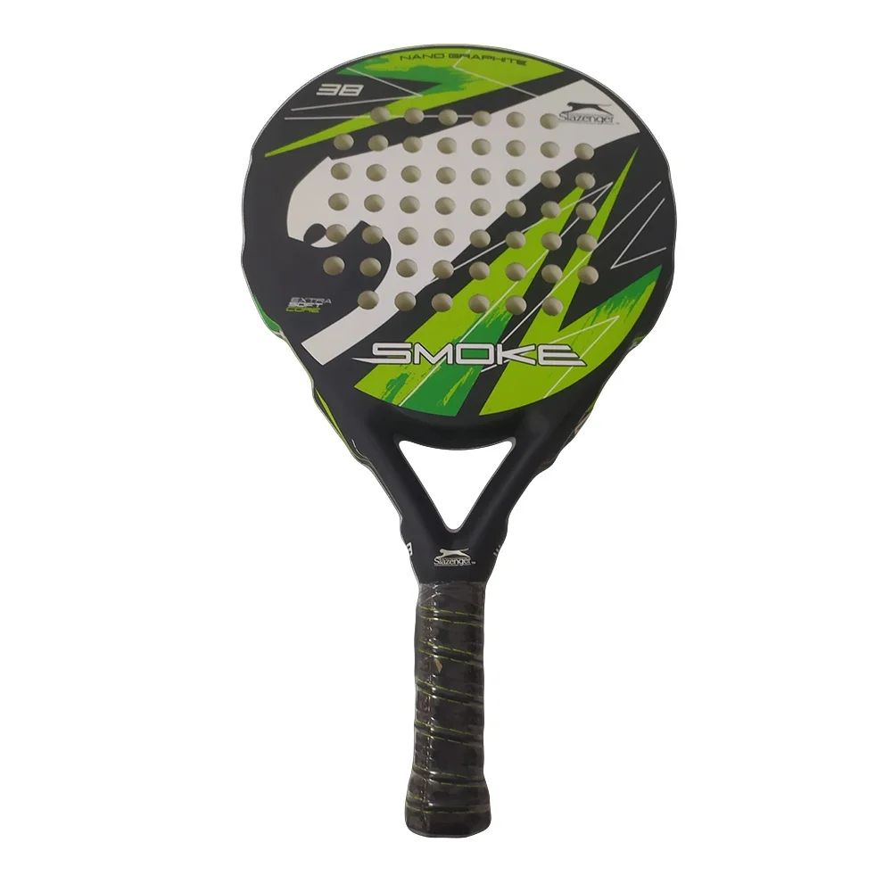 

Tailings Polychrome Padel Tennis Rackets Beach Paddle Racquets Carbon Fiber Soft EVA Face 35-38mm Thickness No Package Bag