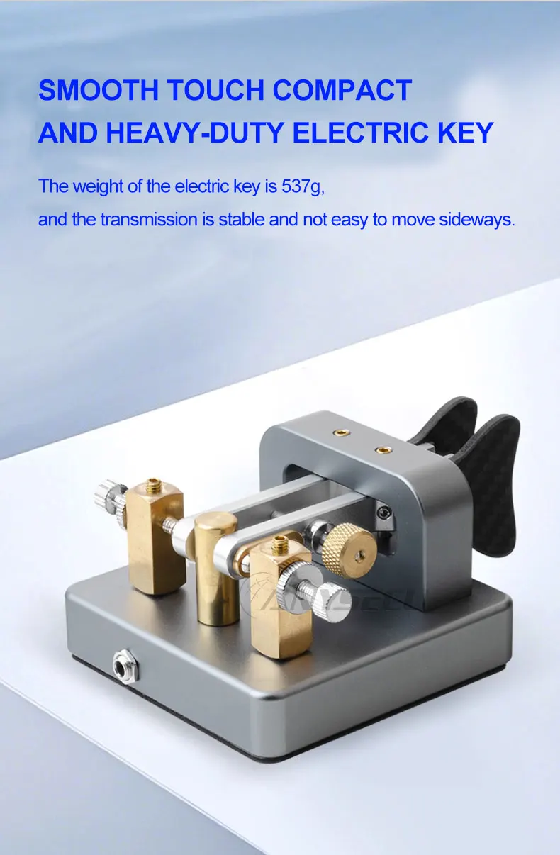 XIEGU VK-6 Mini Shortwave Radio Aluminum Alloy Automatic CW Electric Key 3.5mm I