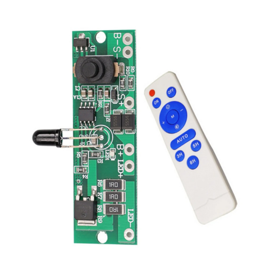 Solar Energy Controller Auto Power Down Solar Circuit Board Controller with Remote Control Light Panel 3.2v/3.7v