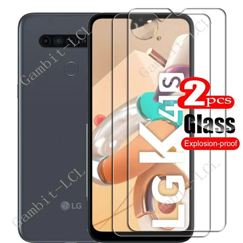 

2PCS FOR LG K41S 6.55" Tempered Glass Protective ON LGK41S LMK410EMW, LM-K410EMW, LM-K410 Screen Protector Film Cover