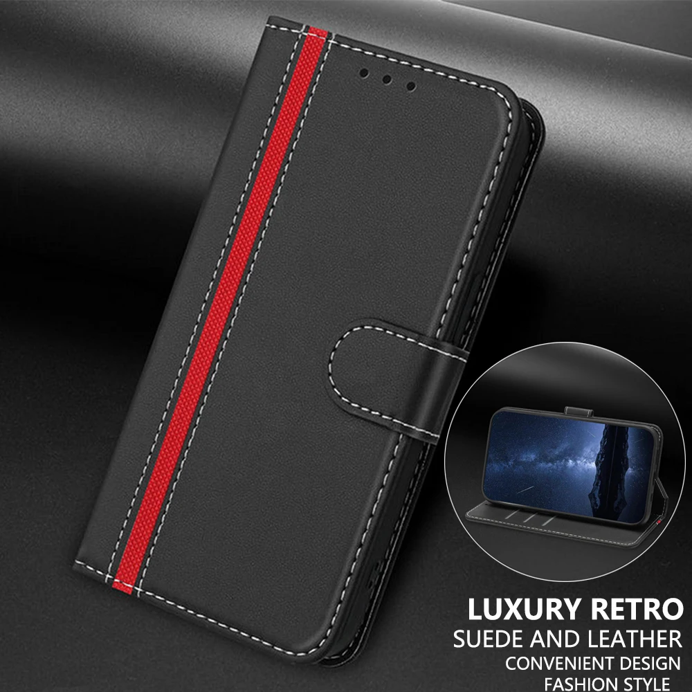Leather Wallet Flip Case - Premium Phone Cover with Card Slots and Magnetic Closure