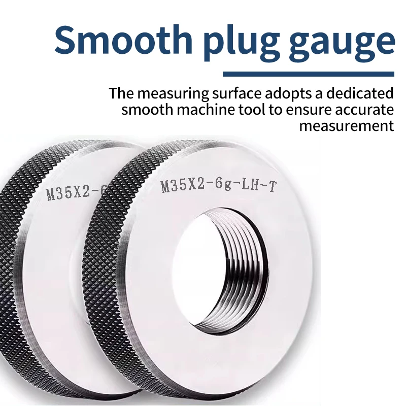 VOKET TAP 1SET(1*GO+1*NOGO) 6g 왼손잡이용 M40-M47 미터법 왼쪽 미세 나사산 링 게이지 측정 도구X0.5/0.75/1/1.25/1.5/2/3
