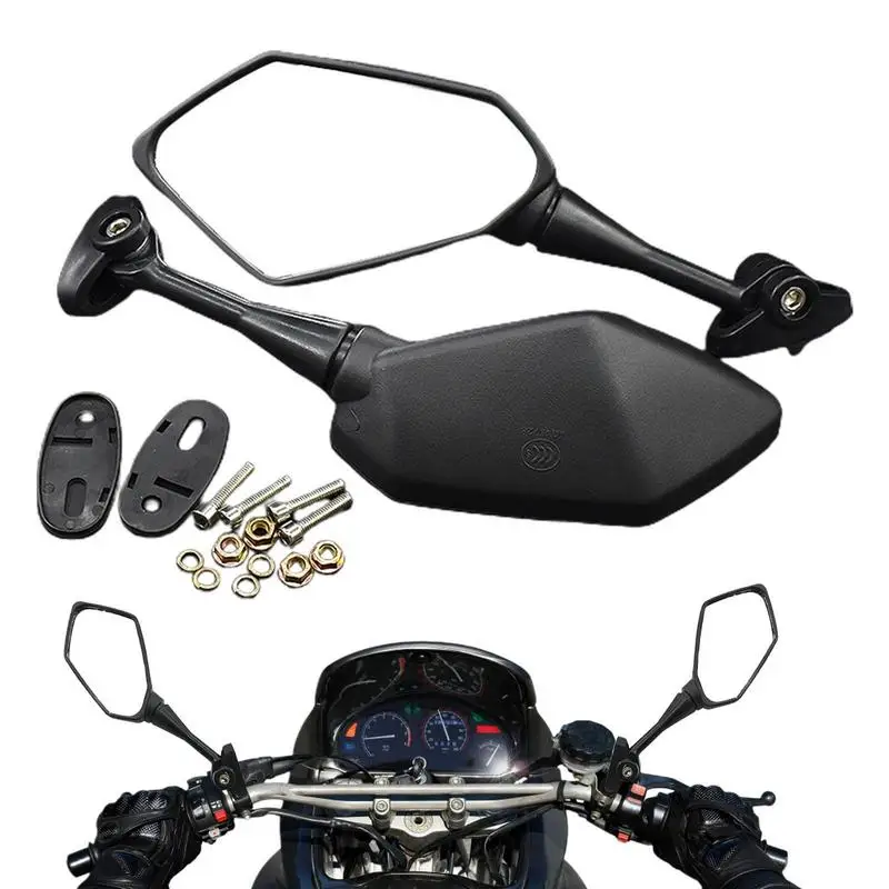 

Motorcycle Side Mirrors Universal Motorcycle Mirrors For Handlebar Adjustable And Rotatable Motorcycle Accessories For Most