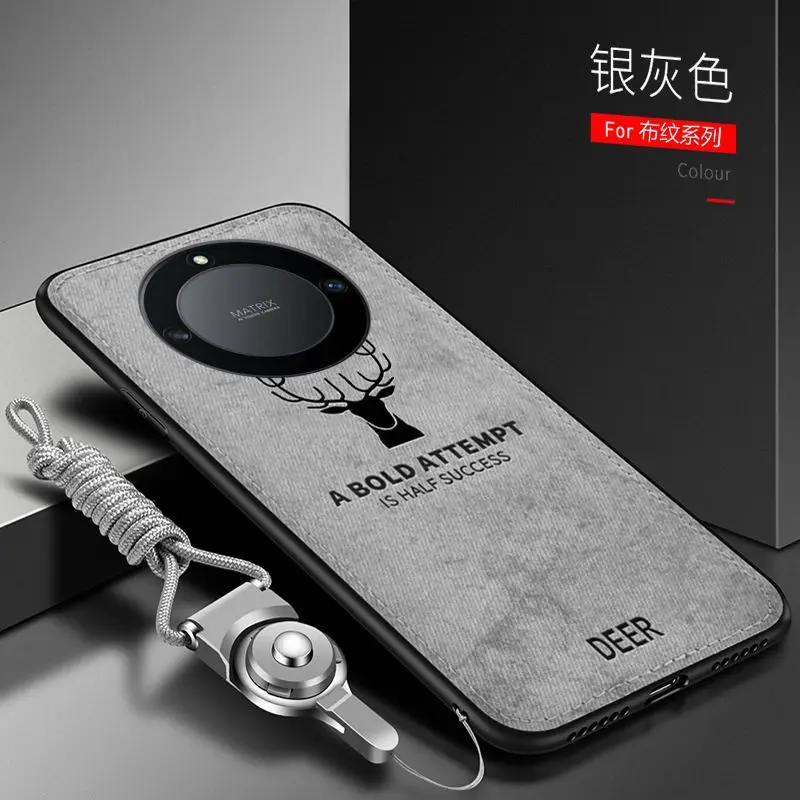 Sleek Silicone & Fabric Deer Slim Protective Back Cover