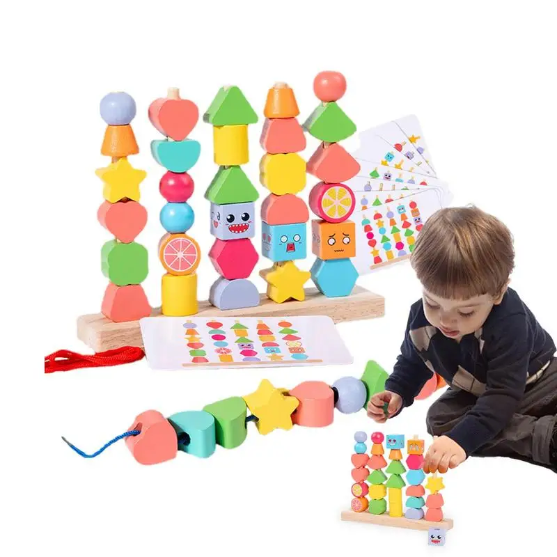 

Деревянные блоки, игрушки, портативный набор сочетающихся игрушек в форме, надежная игра для развития мелкой моторики, обучающие игры, многофункциональная развивающая балансировка