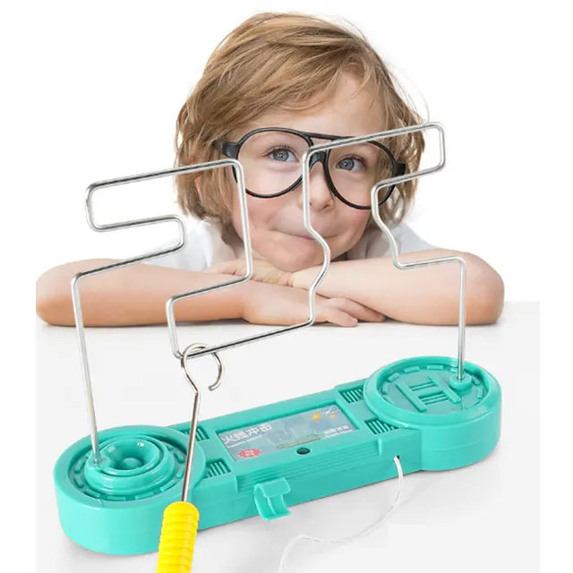 1Set Kids Collision Electric Shock Toy Education Electric Touch Maze Game Party Funny Game Children Kids Study Supplies Toys 3